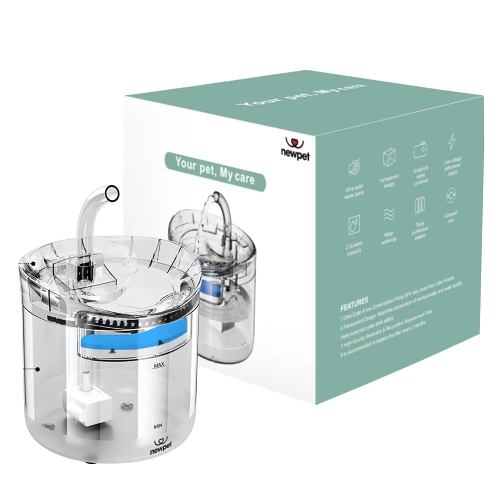 NEWPET™ Bebedouro Elétrico Para Cães e Gatos