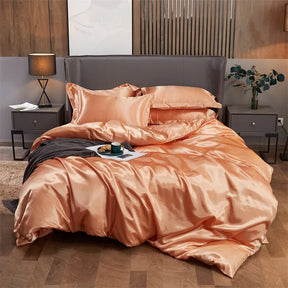 Conjunto Roupa de Cama Cetim Premium 4 Peças
