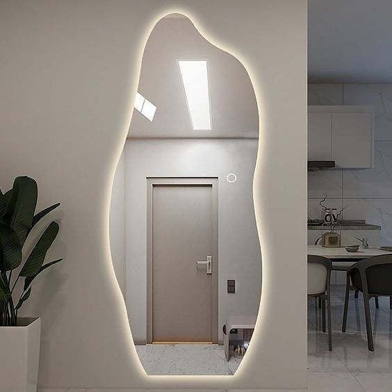 Espelho com LED 40x95cm Orgânico